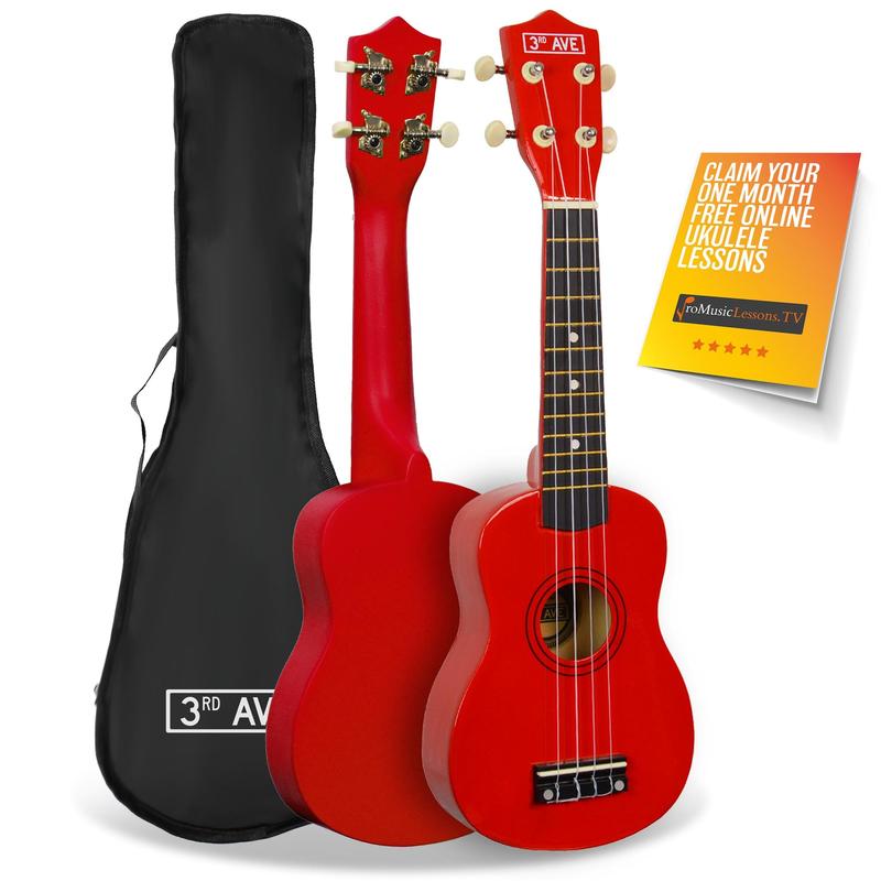 3rd Avenue Soprano Ukulele Beginner 21 Inch 4 Nylon Strings with Free Uke Bag – FREE 1 Month Online Lessons 5