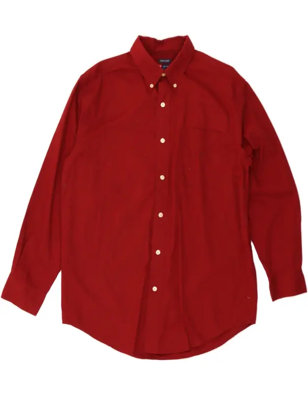 Pre-Owned Vintage CHAPS Mens Shirt Medium Red Cotton 1