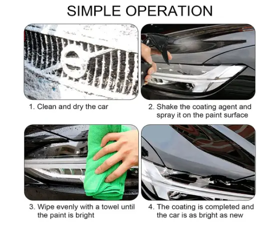 Nano Car Scratch Removal Spray,Fast Repairing Scratch Spray,Nano Car Scratch Repair Spray,Polish Nano Coating Agent,250 ml Car Scratch Remover,Car Nano Scratch Repairing Spray for All Car 3
