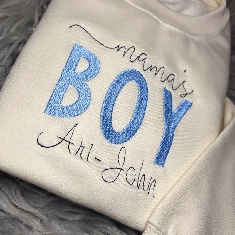 Personalised Mamas Boy Sweater for Boys - Kids Fashion - Hoodie, Boyswear 1