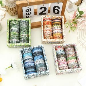 Floral Pattern Washi Tape Set, 18 Rolls/box Scrapbooking & Journal Making Tape, DIY Decorative Tape for Scrapbooking, Journaling, Gift Wrapping