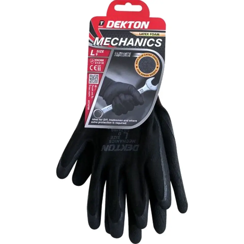 Dekton Mechanics Pu Latex Foam Coated Work Gloves High Grip Glove 1pc 6pc 12pc