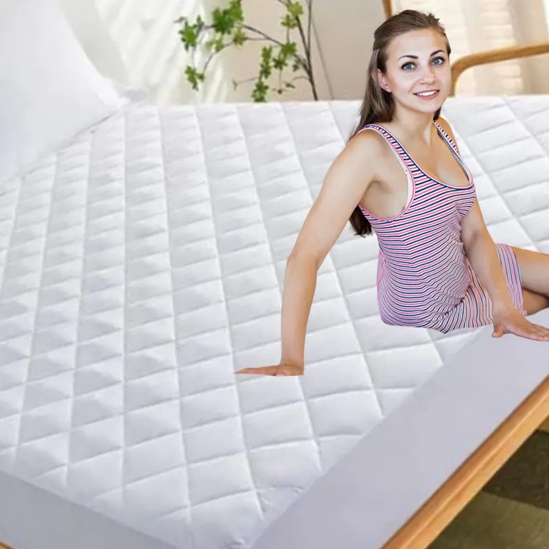 RIADA -  Mattress Protector Extra Deep Soft Quilted Fully Fitted Non Allergenic Bed Cover Breathable Hypoallergenic Mattress Protector 7