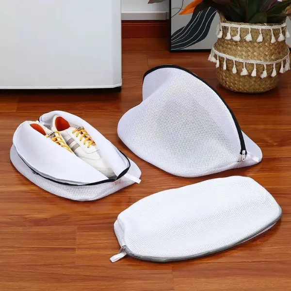 2x Laundry Bags Shoes Washing Bag for Washing Machine Sneaker Mesh Wash Cleaning Set 2