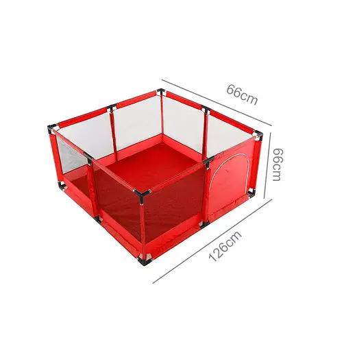 Baby Playpen with Round Zipper Door for Toddlers - Safe Indoor Play Pen UK 1
