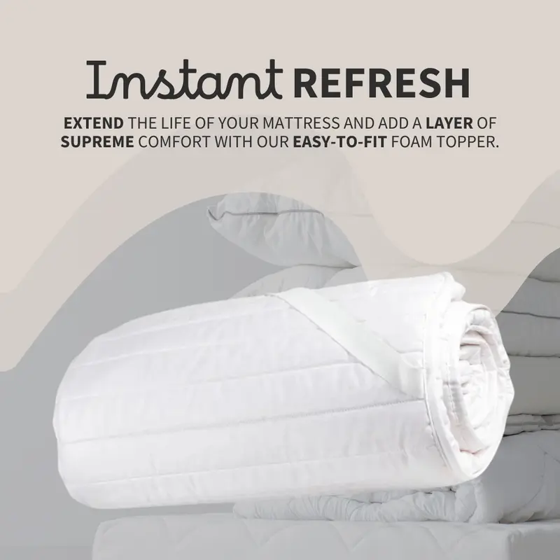 Resti Comfort Foam Mattress Topper - Ultimate Comfort and Pressure Relief 5