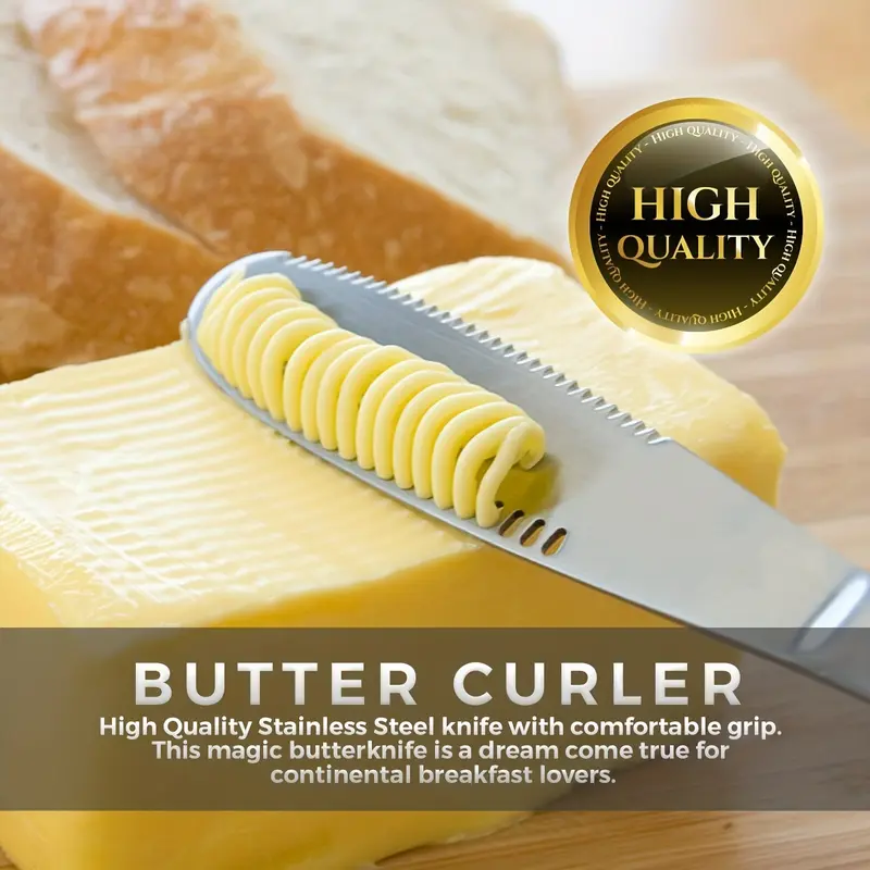 1pc, Stainless Steel Butter Spreader, Mental Butter Knife, Reusable Cheese Spreader, Household Butter Spreader Knives For Cheese Cold Butter Jam Pastry, Kitchen Stuff, Kitchen Gadgets 5