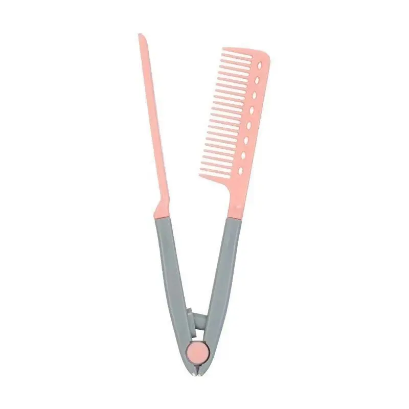 Bofei hair styling comb V-shaped clip messy hair tidying comb straightening comb plywood comb air natural hair blowing Amazon