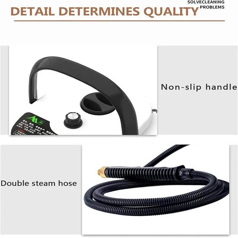 2500W Portable Handheld Steam Cleaner High Temperature Steamer Cleaning Machine UK 4