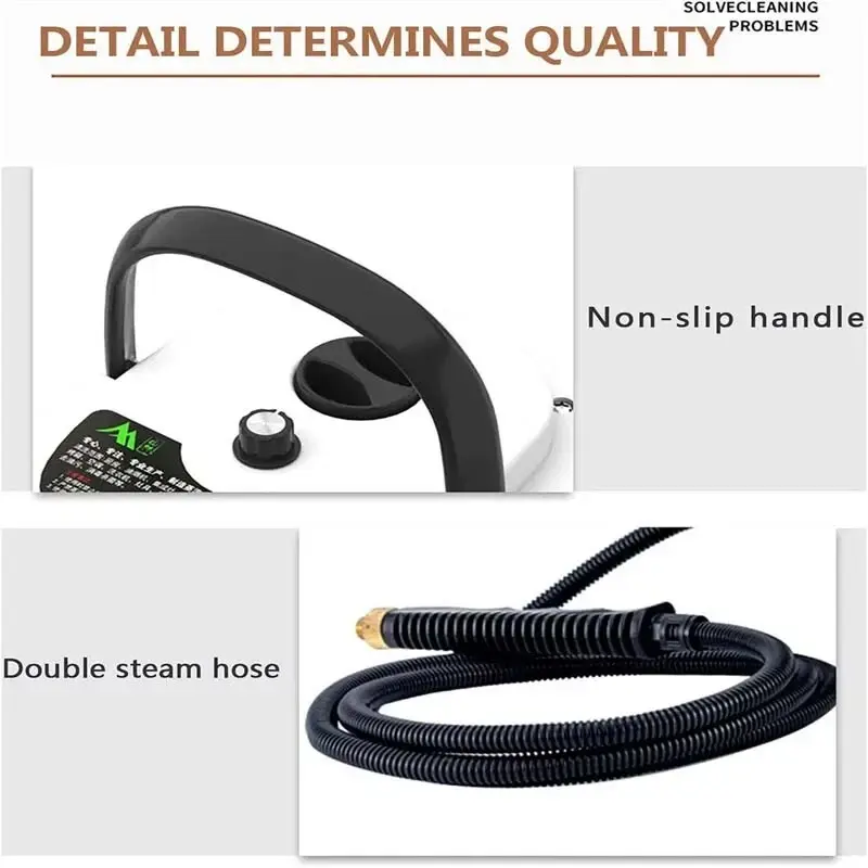 2500W Portable Handheld Steam Cleaner High Temperature Steamer Cleaning Machine UK 4