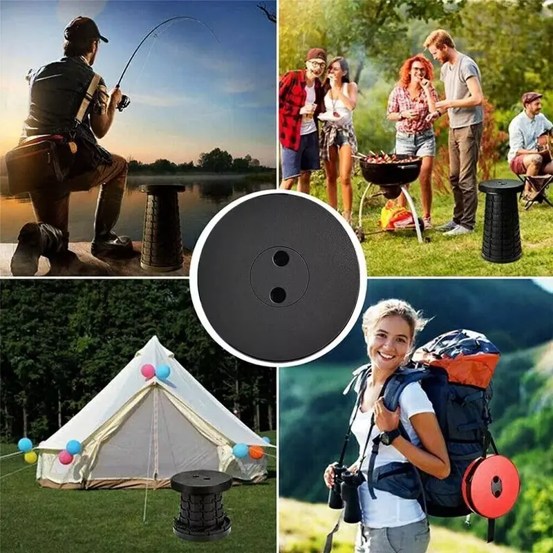 Folding Stool Portable Telescoping Seat Camping Retractable Adjustable UK NEW-indoor and outdoor stool seat-2025 new design stool- space saving stool seat -portable seat stool 6