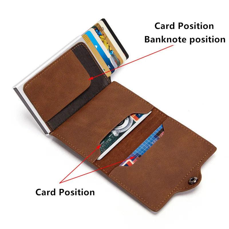 Anti-Theft AirTag Wallet – RFID Safe & Trackable for Men 8