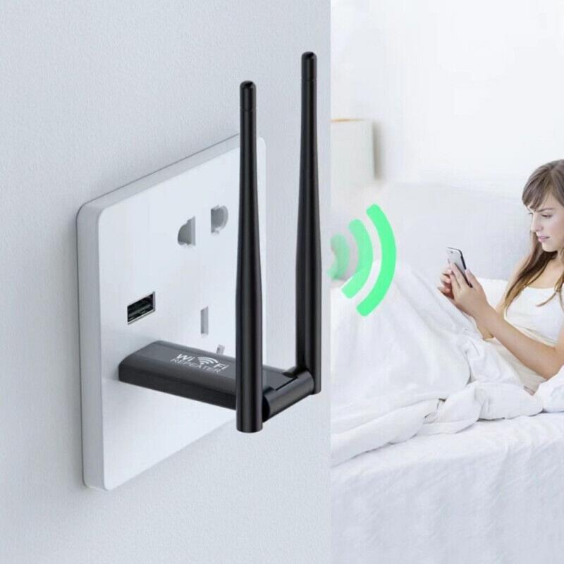 Product Introduction of 300Mbps WiFi Signal Extender Range Repeater Booster Internet Amplifier Router UK 9