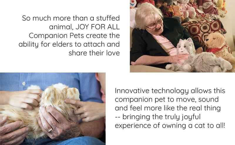 Product Introduction of Ageless Innovation Joy For All Interactive Pet Cat - Lifelike & Realistic Companion with Soft Fur and Soothing Purrs, No Assembly Required - Orange Tabby 4