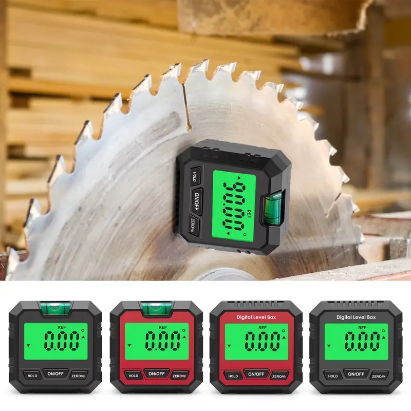 Mini Digital Level Box Angle Gauge Magnetic Protractor Inclinometer 360 Degree Woodworking Precision Backlight Measure Tool 6