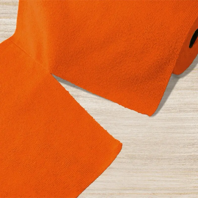 50 Mega Roll Pack of Microfibre Cloths - Lint Free - Easy Tear Off -Super Absorbent 180GSM - Soft and Reusable Washable Towels Wipe for Home, Car Cleaning, Kitchen - 1 Roll Only (Colour is Random) 7