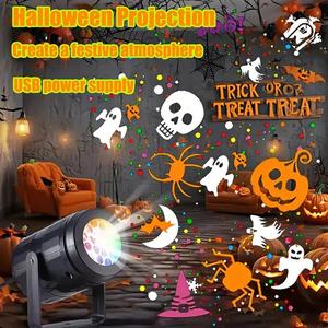 Snowflake Projector Light, 1 Count USB Powered Indoor LED Light, Creative Snowflake Projector Light, Desktop LED Light for Holiday Decoration, Party Supplies