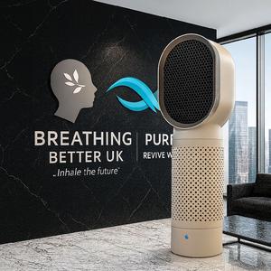 Mountain cool Fresh 25 - Air Purifier - Home Office - 25sqm Room Coverage - Dual Super Quiet Fan - Neg Ion Release - 3 Stage True Hepa + Activated Carbon - Eliminate Dust - Allergens - Pollutants - Fresher Purer Air Like Never Before