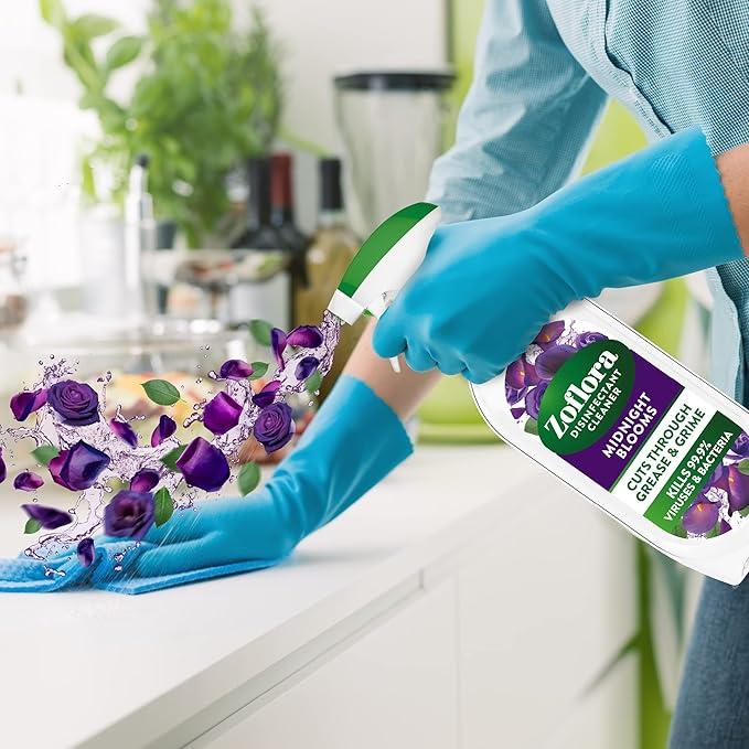 Product Introduction of Midnight Blooms Multipurpose Disinfectant Trigger Spray, 1 x 800ml, Floral Antibacterial Multi-Surface Cleaner, Pet-Friendly, Kills of Bacteria & Viruses 8