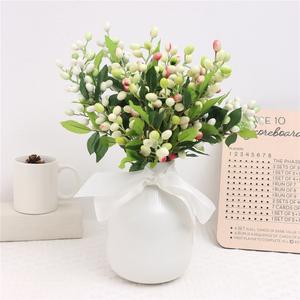 8pcs Artificial Olive Branches with Fruits for Vase Bouquets Wedding Arrangement（without wase）