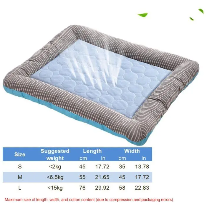 Pet Cooling Pad Bed For Dogs Cats Puppy Kitten Cool Mat Pet Blanket Ice Silk Mat 5