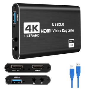 4K Input HDMI Game Capture Card for Gaming PC, 1080P 60FPS Output Video Capture Card For PS5/PS4/PC/OBS/Xbox Controller, Gaming Console Accessories, Game Controller Accessories