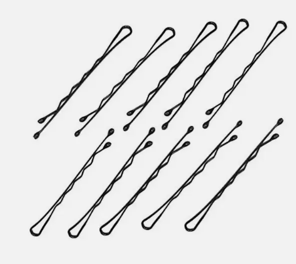 Pack of 12 Brown/Black Hair Grips Clips Bobby Pins - Must-Have for All Hair Colors 3
