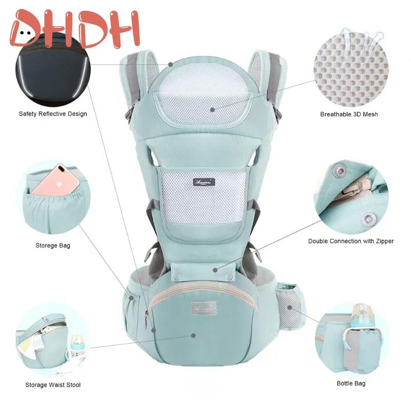 New Adjustable Ergonomic Baby Carrier Four Seasons Universal Baby Carrying Bag Waist Stool Strap Portable & Multifunctional 1