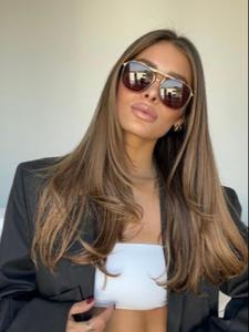 16-24 Inch Brown Long Straight Tape-in Human Hair Extensions, 20pcs Seamless Skin Weft Tape-in Hair Extensions, Fashionable Hair Extensions for Women