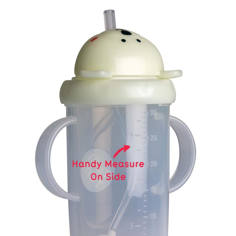 Tall Tippy Up Sippy Cup, with Weighted Straw (Valve Free), Glow In The Dark, Pete Polar Bear, 300ml, Series 3 3