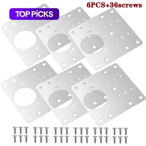 Cabinet Door Hinge Repair Plate, Reinforcement Plate Repair Plate, Hinge Cabinet Door Thickening Installation Fixing Plate, Furniture Hinge, Directly Fixed Hydraulic Hinge Belt Screws, Hinge Repair Tool