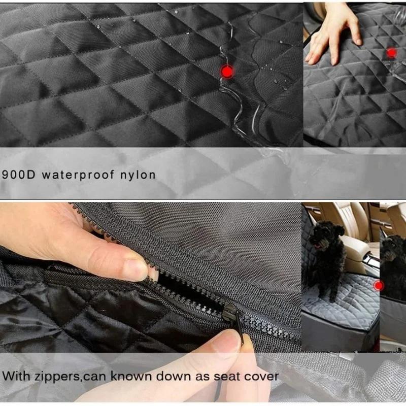 Universal 2 in 1 Dog Car Seat Hammock Cover Waterproof Pet Protector Transporter Safety Travel Basket For Large Medium Dogs Cats 3