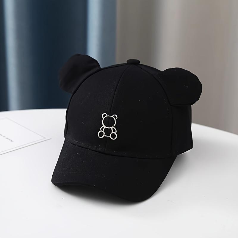 Product Introduction of A&H      1pc Embroidered Little Bear Baseball Cap - A Versatile Choice for Boys and Girls, Ideal for Summer Beach Trips. 6