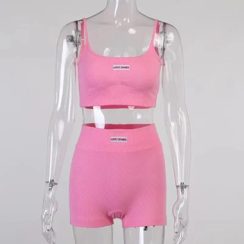 Product Introduction of Womens Intimate Sexy Bra Bustier Shorts Set Camisole Padded Tank Top Female Slim Sports Underwear Pants Suit Summer Lingerie 5
