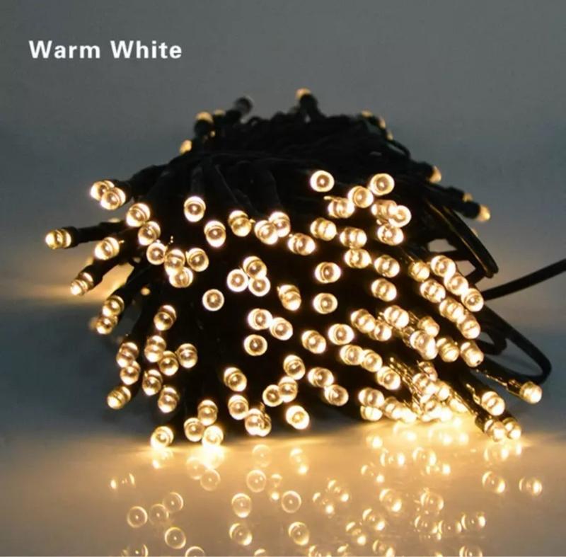 Product Introduction of 50/100/200/500 LED Solar Power Fairy Garden Lights String Outdoor Xmas Tree Lamp 14