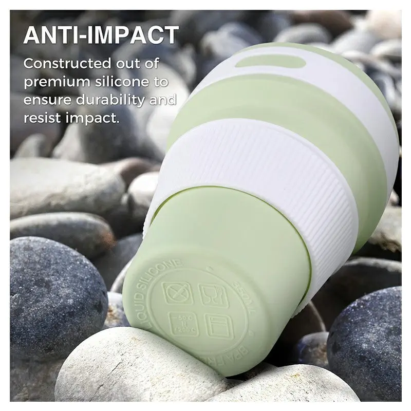 Collapsible Silicone Telescopic Water Bottle Foldable Portable Leakproof Cup