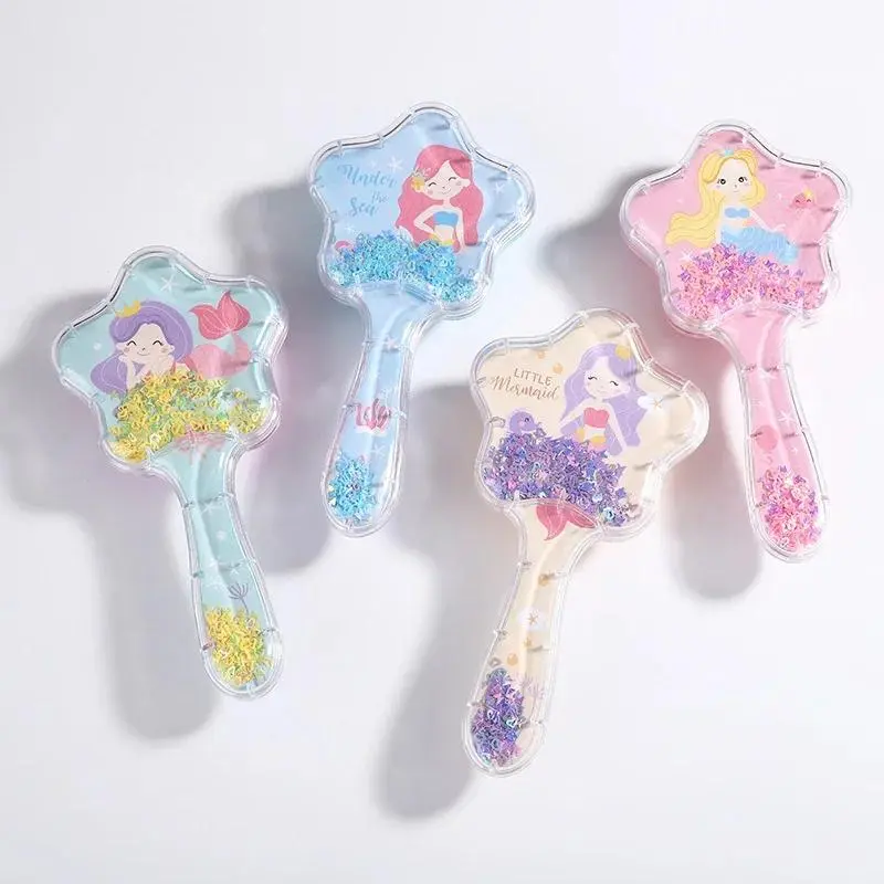 New Air Cushion Massage Comb Star Shape Sequins Quicksand Anti-knot Combs for Baby Kids Comb for Curly Hair 1