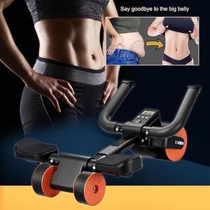ab rollers with Elbow Holder, AB wheel Automatic Rebound, Kneeling Pads, Core Workout Equipment, Home Gym Abs Machine abdominal