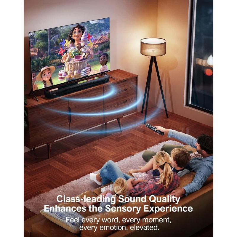 ULTIMEA 2.2ch Sound Bars for TV, Peak Power 100W, 2-in-1 Detachable Bluetooth 5.3 Soundbar for TV, 3 EQ Modes, Bass Adjustable for TV Speakers, ARC/Optical/Aux/Wall Mount, Apollo S40 Detachable Series 4