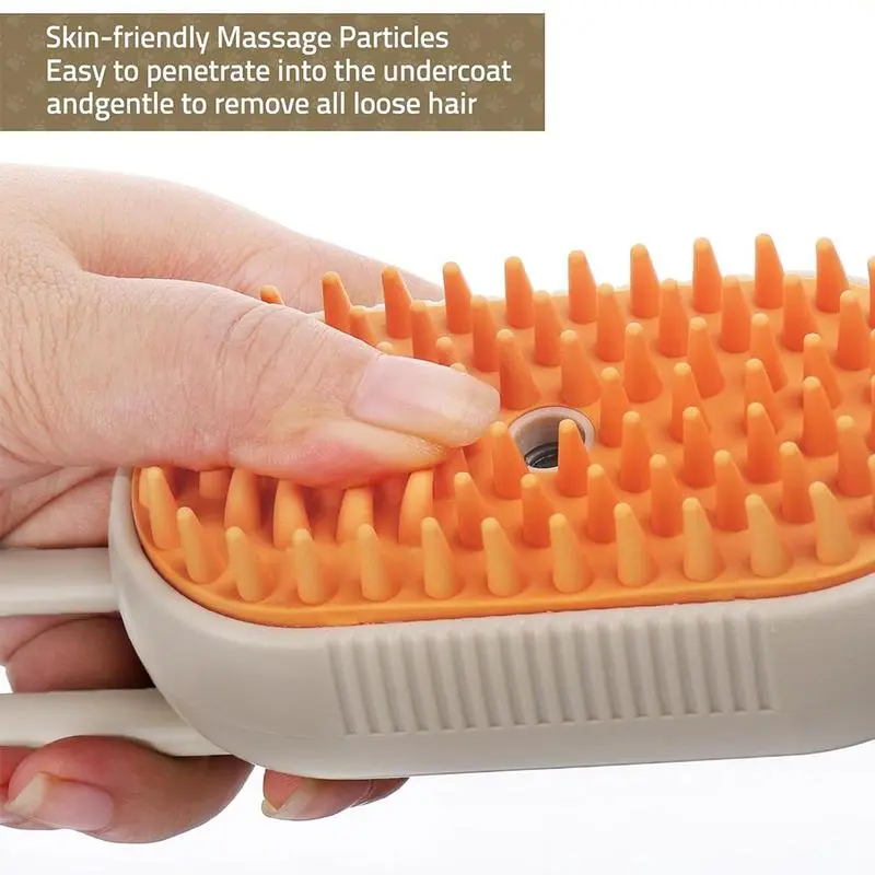 Cat Spray Comb, 3-in-1 Cat Spray Cleaner, Silicone Massage Combing Brush, Pet Hair Clean Brush Comb, Suitable for Cats and Dogs, Pet Products 7