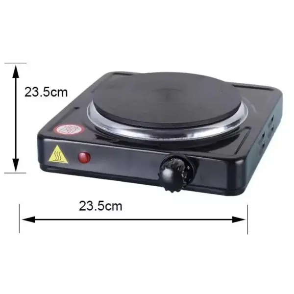 Single Hot Plate, Portable 1000W Electric Table Top Cooker Hob，5 Temperature Settings Induction Hob for Camping, Caravans & Travelling 3
