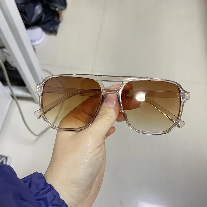 Vintage Men Women Big Sunglasses Men Square Shades Brand Designer Unisex Sun Glasses Black Lense Male Female Sunglasses UV400 5
