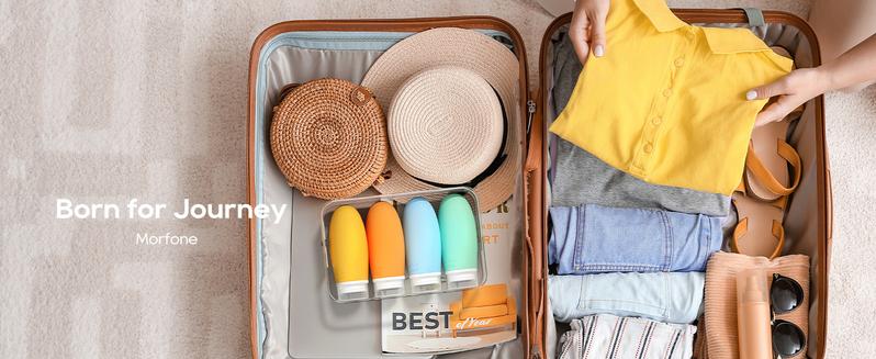 Product Introduction of 4 Pack 100ml Silicone Travel Bottles for Toiletries - Leak Proof & Refillable - Makeup, Cosmetic 2