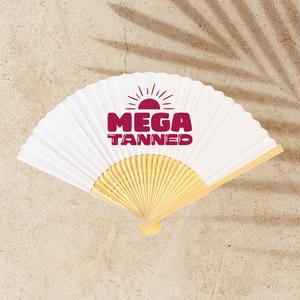 Mega Tanned Bamboo Fan