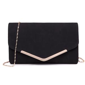 MISS LULU Leather Look Envelope Clutch Bag