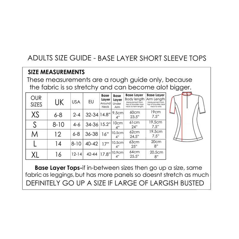 Horse Riding Base Layer Short Sleeve-Sky Blue 4