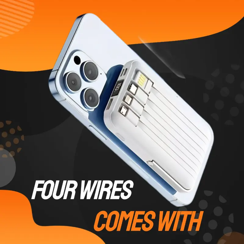 Magnetic Portable Charger | 10K mAh Fast Wireless Power Bank for iPhone & Android 0