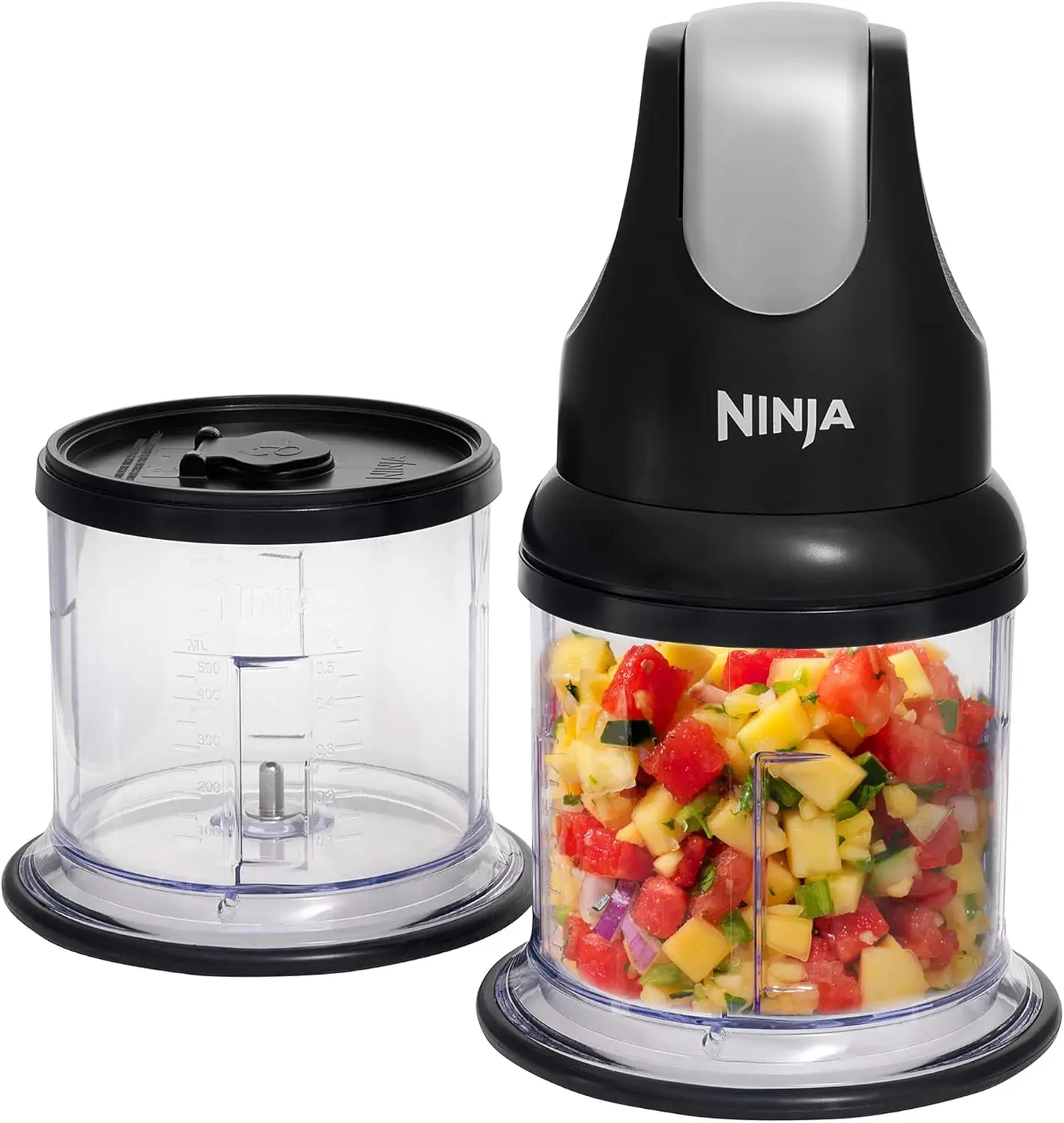Ninja Professional Chopper [NJ1002UKBK] Stackable, 200W, Black Roll over image to zoom in        2 VIDEOS Ninja Professional Chopper [NJ1002UKBK] Stackable, 200W, Black