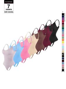 TIANFUC Women's Seamless Shapewear Bodysuit, Tummy Control Thong Panties, Casual Y-Type Underwear, All-Season Comfortable Fit