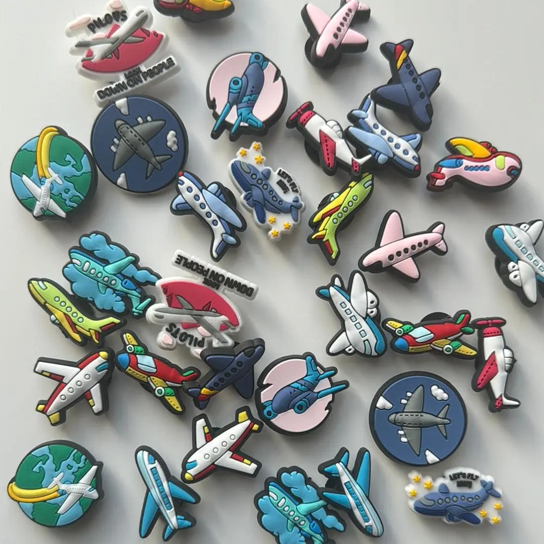 Airplane Shoe Charms